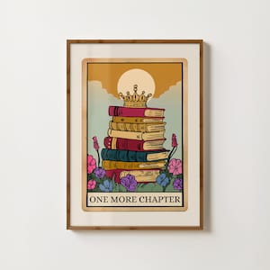 One More Kapitel Tarot Karte Druck Der Leser Tarot Poster Buch Liebhaber Drucke Lesen Wand Kunst Bücherwurm Poster Lektüre Nook Dekor Leser Geschenk