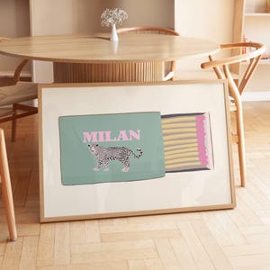 Milan Matchbox Print Italy Travel Poster Italian Prints Milan Gift Travel Matches Art Bar Cart Print Matchbook Poster Italy Art Milan Poster