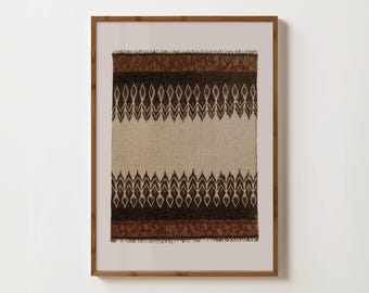 Neutral Textile Wall Art Beige Japandi Wall Art Vintage Textile Poster Earthy Room Decor Wasi Sabi Wall Art Minimal Living Room Prints