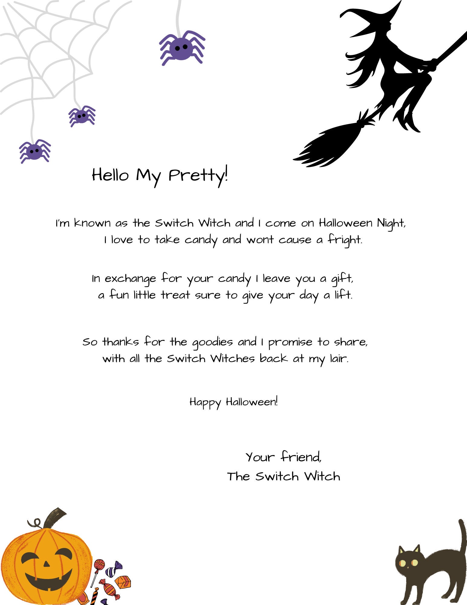 Switch Witch Printable Halloween Printable Letter From The Switch switch-witch-printable-halloween-printable-letter-from-the-switch