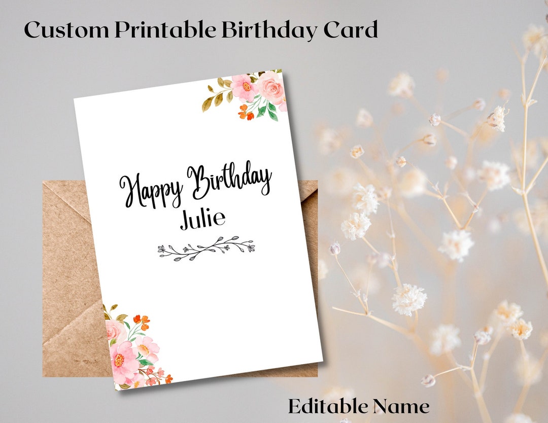 Printable Custom Birthday Card - Il 1080xN.4411074188 Av19 