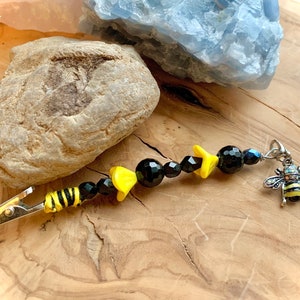 Clip pour baguette en cristal | clip pour carte de crédit| Aide bracelet | Clip multi-usage | cadeau pour elle | cadeau pour fumeurs | Cadeau Saint Valentin | Abeille noire