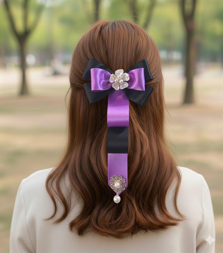 Korean Daenggi Hair Pin: Traditional Hanbok Ribbon Accessory