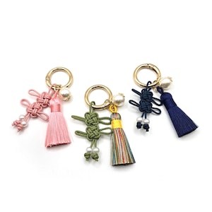 Handmade Korean Knot Tassels Keychain Key ring Valentine&#39;s Day Traditiona Gift Kpop Maedeup 매듭