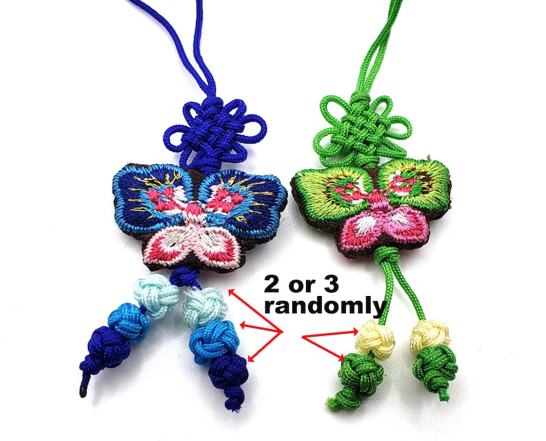 4 of Mini Tassel Norigae Accessory Hanbok 노리개 Korea Key chain Bag charm image 5