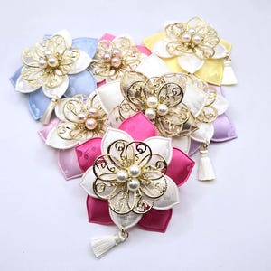 Korean Traditional Hanbok Hair Accessory, Korea Wedding Dress tassel Headband  New year Chuseok Gift