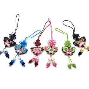 4 of Mini Tassel Norigae Accessory Hanbok 노리개 Korea Key chain Bag charm image 4