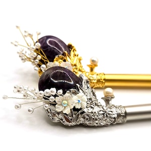 Korean Traditional Hair Pin Natural Gem Stone Binyeo Stick Hanbok Accessory -  ornament Queen&#39;s Hair 비녀