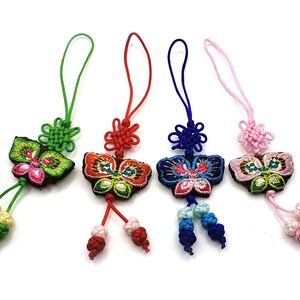 4 of Mini Tassel Norigae Accessory Hanbok 노리개 Korea Key chain Bag charm image 6