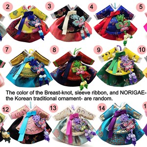 Abito Hanbok norigae Portachiavi nappa Ornamento Corea tradizionale souvenir - Accessori Hanbok Regalo fatto a mano per il nuovo anno