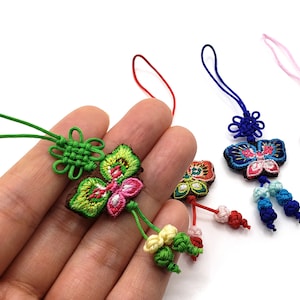 4 of Mini Tassel Norigae Accessory Hanbok 노리개 Korea Key chain Bag charm image 9