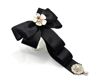 Korean Hair accessories daenggi Traditional Korea Big ribbon hair pin Adult tie New year Gift