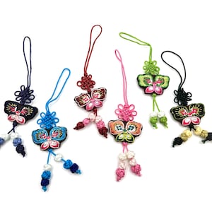 4 of Mini Tassel Norigae Accessory Hanbok 노리개 Korea Key chain Bag charm image 10