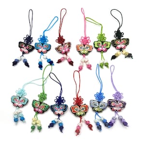4 of Mini Tassel Norigae Accessory Hanbok 노리개 Korea Key chain Bag charm image 3