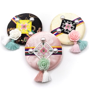 Saekdong Hanbok hair accessory - Korea Traditional Head band - Baessi braided hair pin- New year Gift- Leevelybows