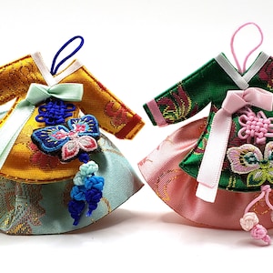 Hanbok Dress norigae Keychain tassel Ornament Korea Traditional Souvenir - Hanbok Accessoiries New year Handmade Gift