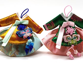Hanbok Dress norigae Keychain tassel Ornament Korea Traditional Souvenir - Hanbok Accessoiries New year Handmade Gift