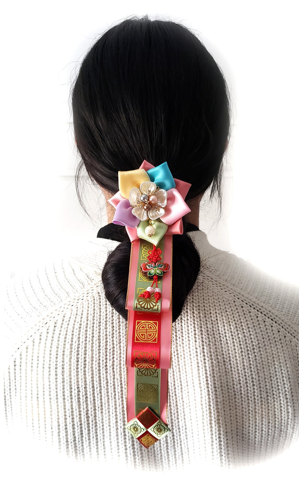 Daenggi 댕기 Traditional Korea Hair Accessories Korean Hanbok Etsy