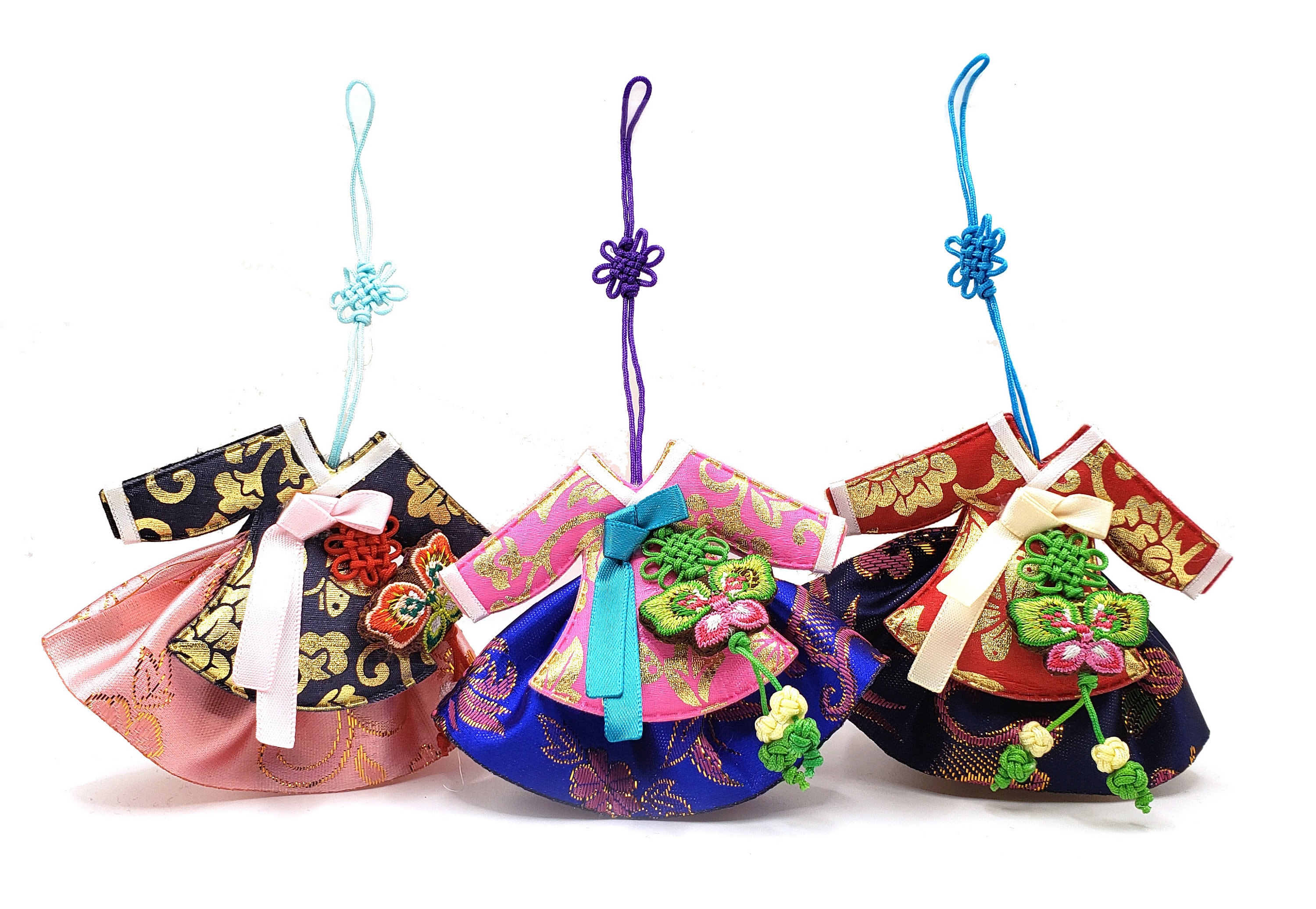 Korean Traditional Dress Mini Hanbok Norigae Keychain