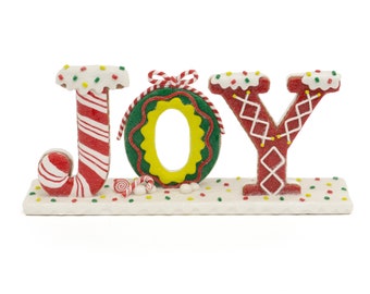 Christmas Gingerbread Tabletop JOY