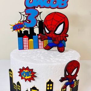 spider cake topper, spider theme, spider birthday decoration, birthday decoration, heroes decor