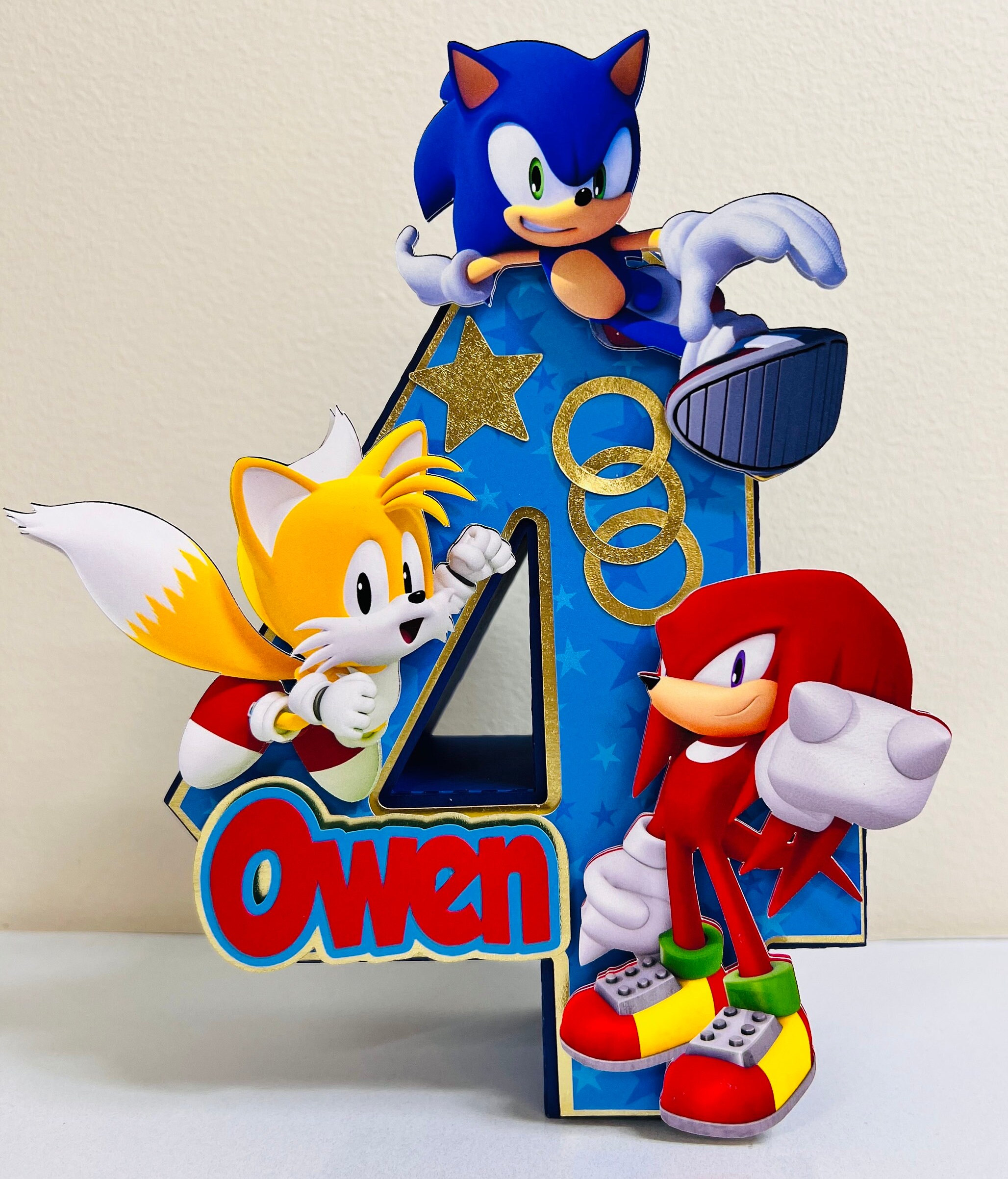 Letras Sonic 3D Inspiradas En Encargo/decoraciones De Fiesta De Cumpleaños  Sonic/sonic the Hedgehog -  Ireland