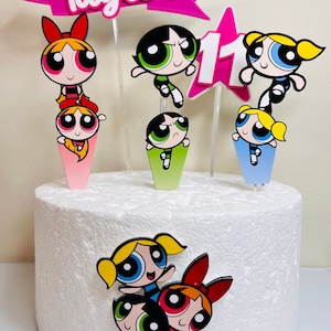 The PowerPuff Girls Birthday cake topper