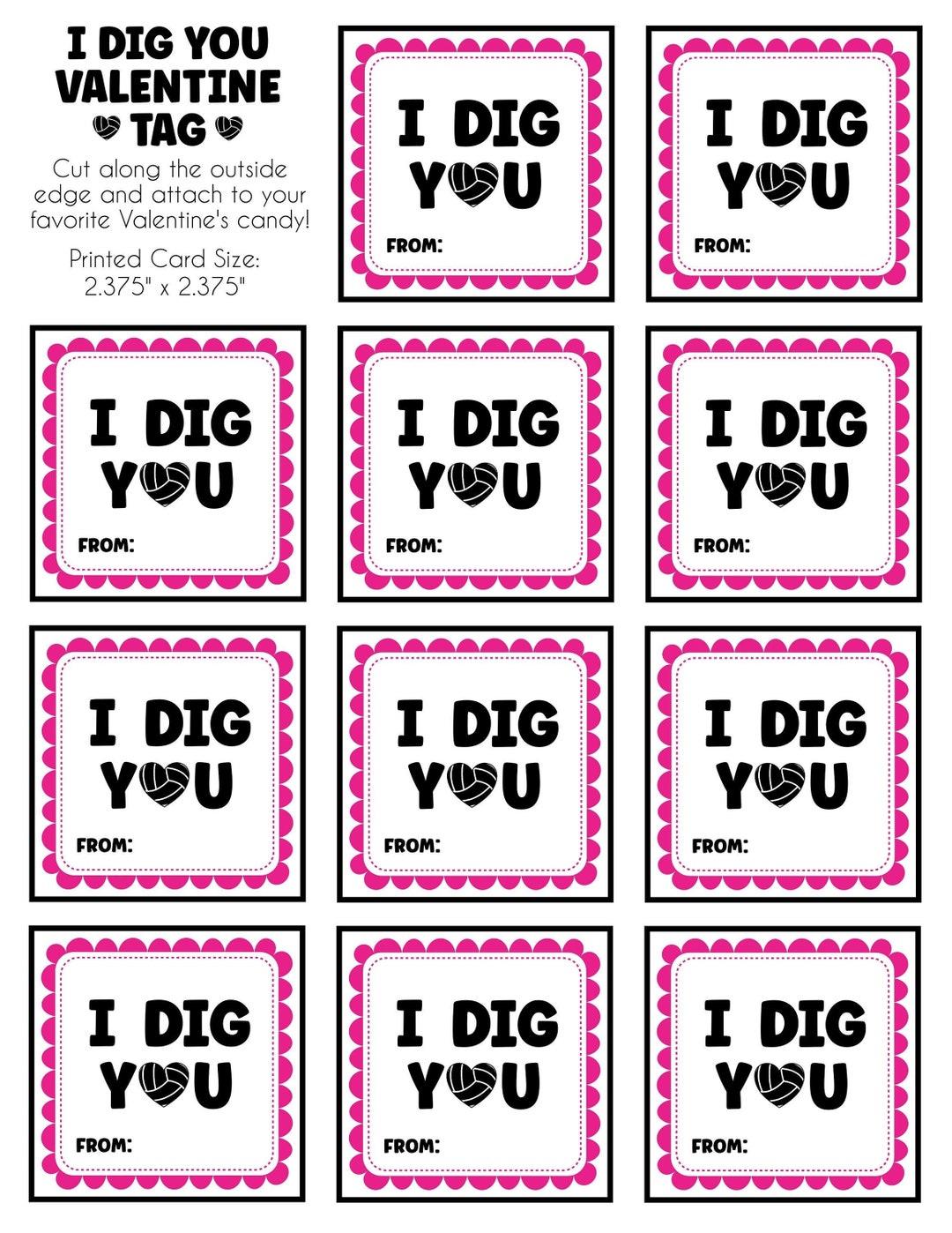 i-dig-you-volleyball-valentine-s-day-greeting-card-volleyball-valentine-team-valentine-tag-blank-valentine-treat-card-corjl-etsy