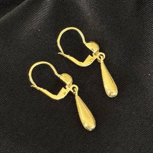 14k Gelbgold Tropfen Ohrringe