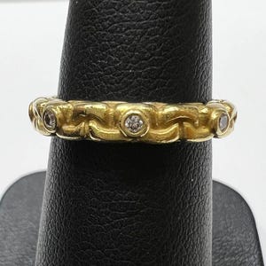 18k yellow gold diamond ring