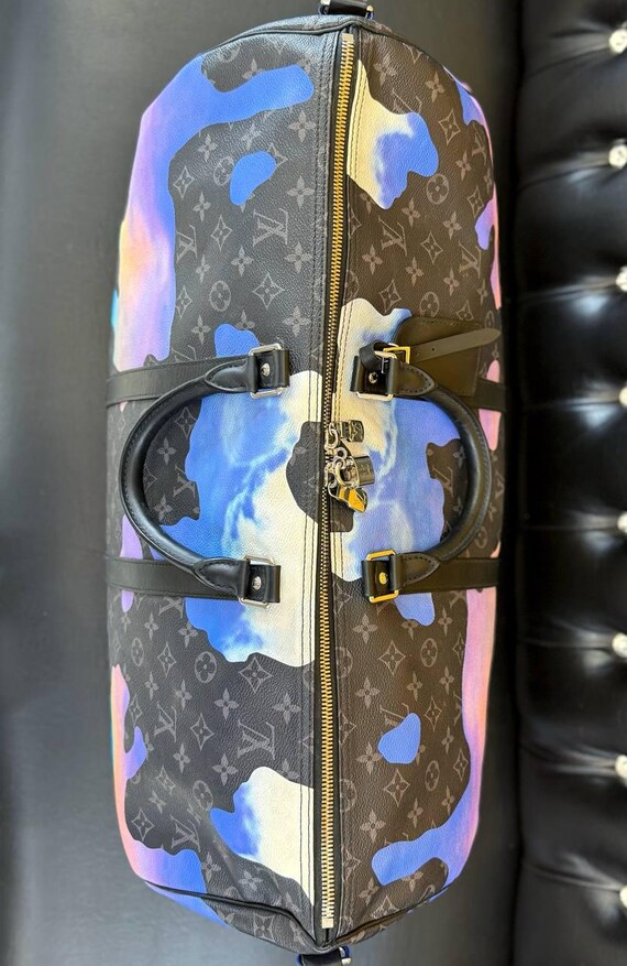 Louis Vuitton Monogram Eclipse Keepall Sunrise Ba… - image 7
