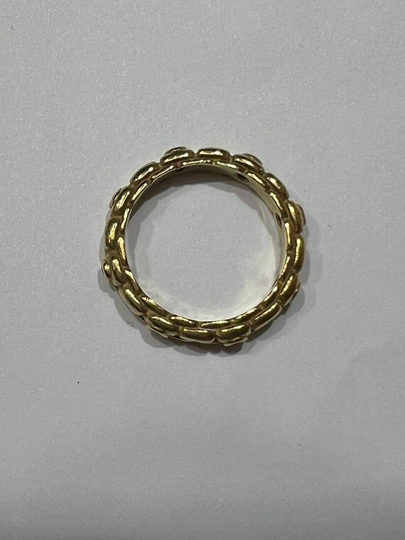 18k yellow gold diamond ring - image 5