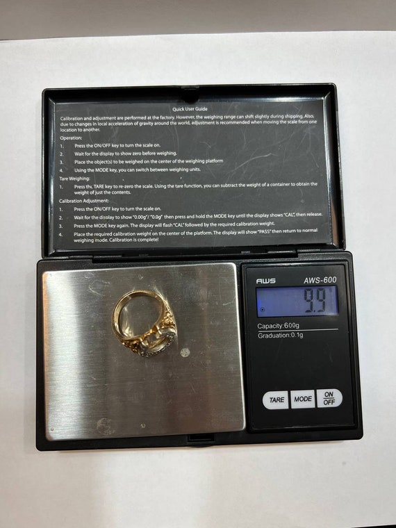 14k gold fashion horseshoe diamond ring - image 6
