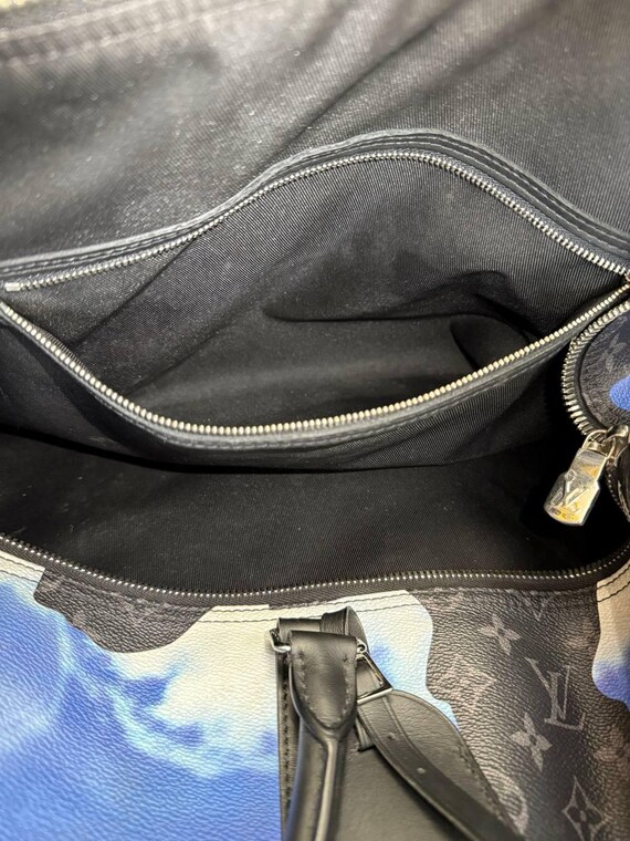 Louis Vuitton Monogram Eclipse Keepall Sunrise Ba… - image 9