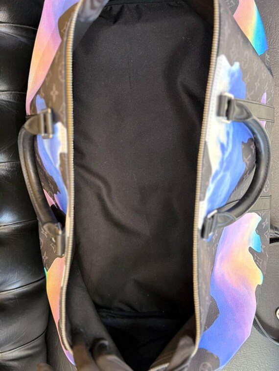 Louis Vuitton Monogram Eclipse Keepall Sunrise Ba… - image 8