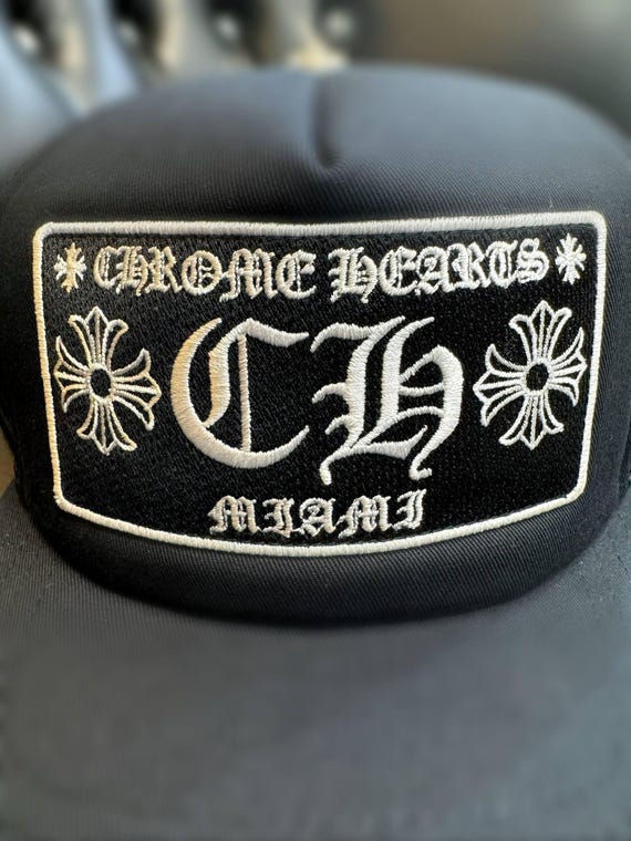 帽子 CHROME HEARTS Veal Logo Hat Brand New CH Chrome Hearts Miami Exclusive Trucker Hat