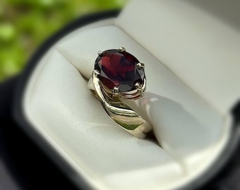 Sieraden 14k massief witgouden robijn, ring 2,50 CTW, ringmaat 6,00