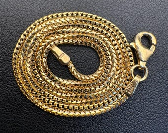 layaway for Jewelry 14k yellow gold Franco necklace chain 16" 1.20mm width