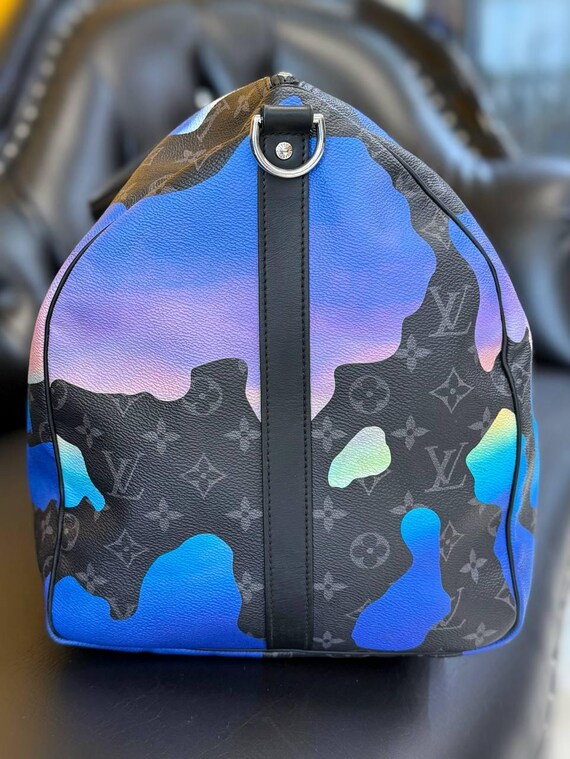 Louis Vuitton Monogram Eclipse Keepall Sunrise Ba… - image 5