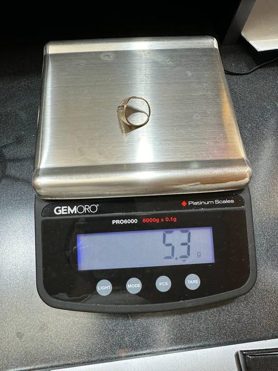 14k yellow solid gold Multi-Colored Cocktail Gem … - image 9