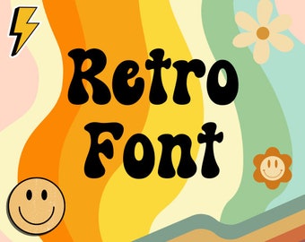 Vintage Vibes: Retro Font with Groovy '70s Flair - Funky and Nostalgic Typeface for Creative Projects