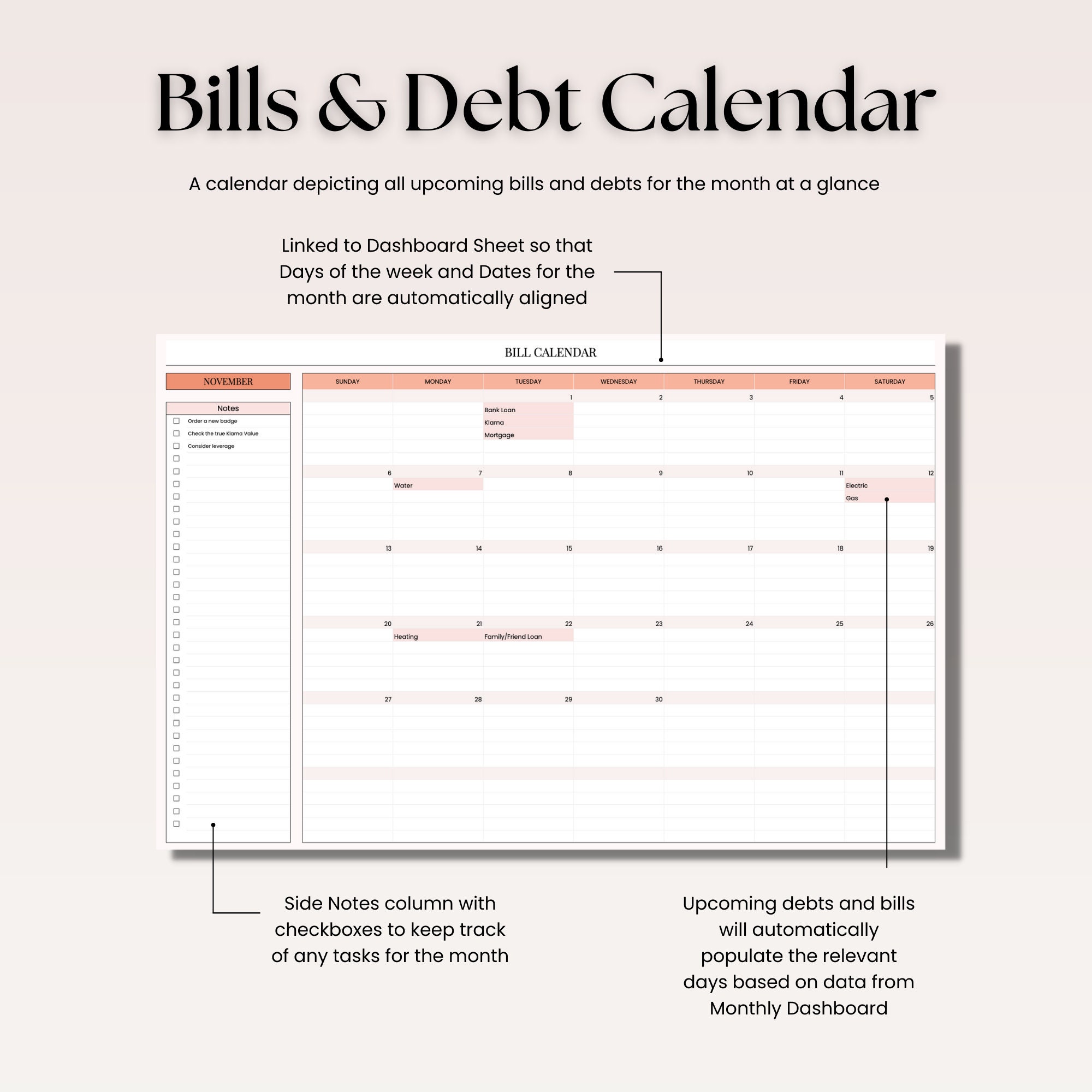 Ultimate Monthly Budget Tracker Google Sheets Template | 2022 2023 ...