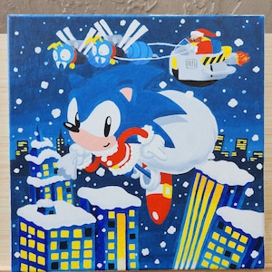 Sonic the Hedgehog, an art canvas by Retro Game Art - INPRNT