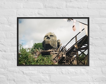 Cópia emoldurada do filme "O Homem de Palha" em 35 mm - Alton Towers | Vários tamanhos