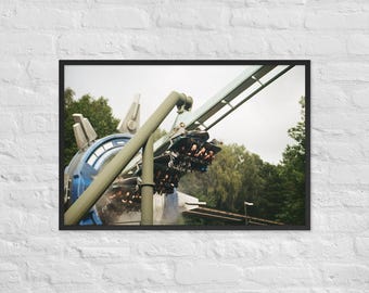 Cópia emoldurada do filme Galactica em 35 mm - Alton Towers | Vários tamanhos