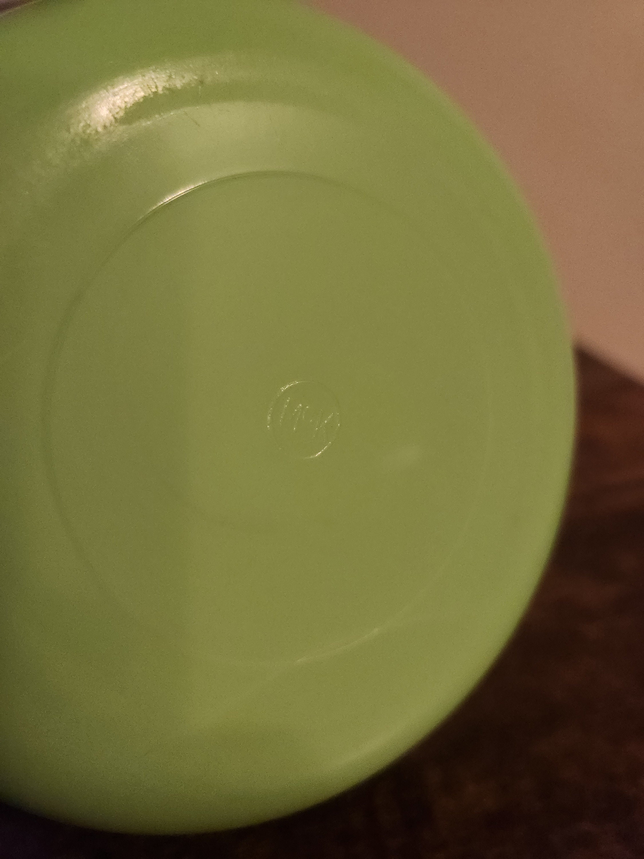 Vintage Mckee Round Jadeite Canister With Lid 5.5 Inch Tall Etsy