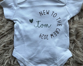 Bodysuit | personalized | New to the crew