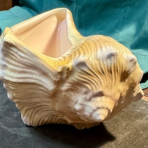 1980er Jahre seltener Vintage Atlantik Mould Keramik Muschelschale Pflanzgefäß