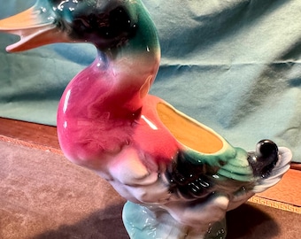Vintage Royal Copley Duck Planter