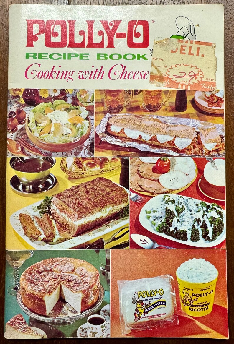 1968 Pollyo Recipe Book cooking With Cheese Etsy